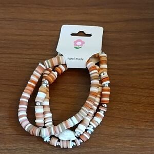 Handmade Clay Bead Bracelet Set